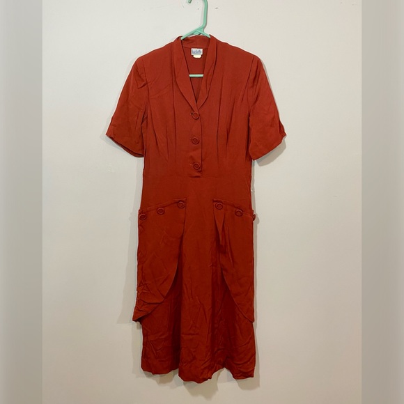 Barbette Dresses & Skirts - Vintage 1940’s Red Dress